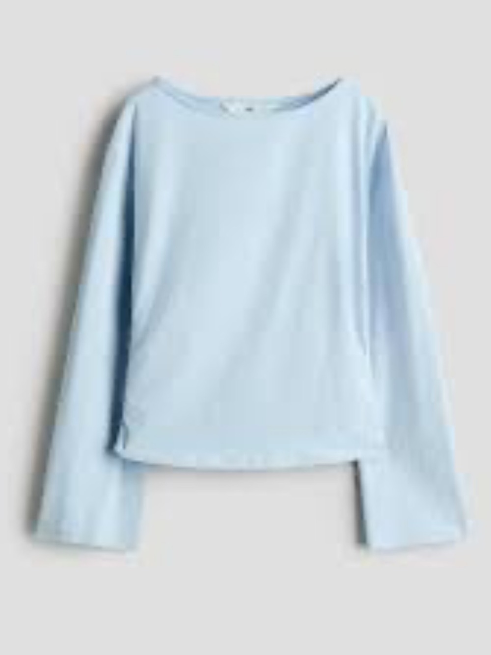Aerie Soft Blue Crew Neck Long-Sleeve Sweater